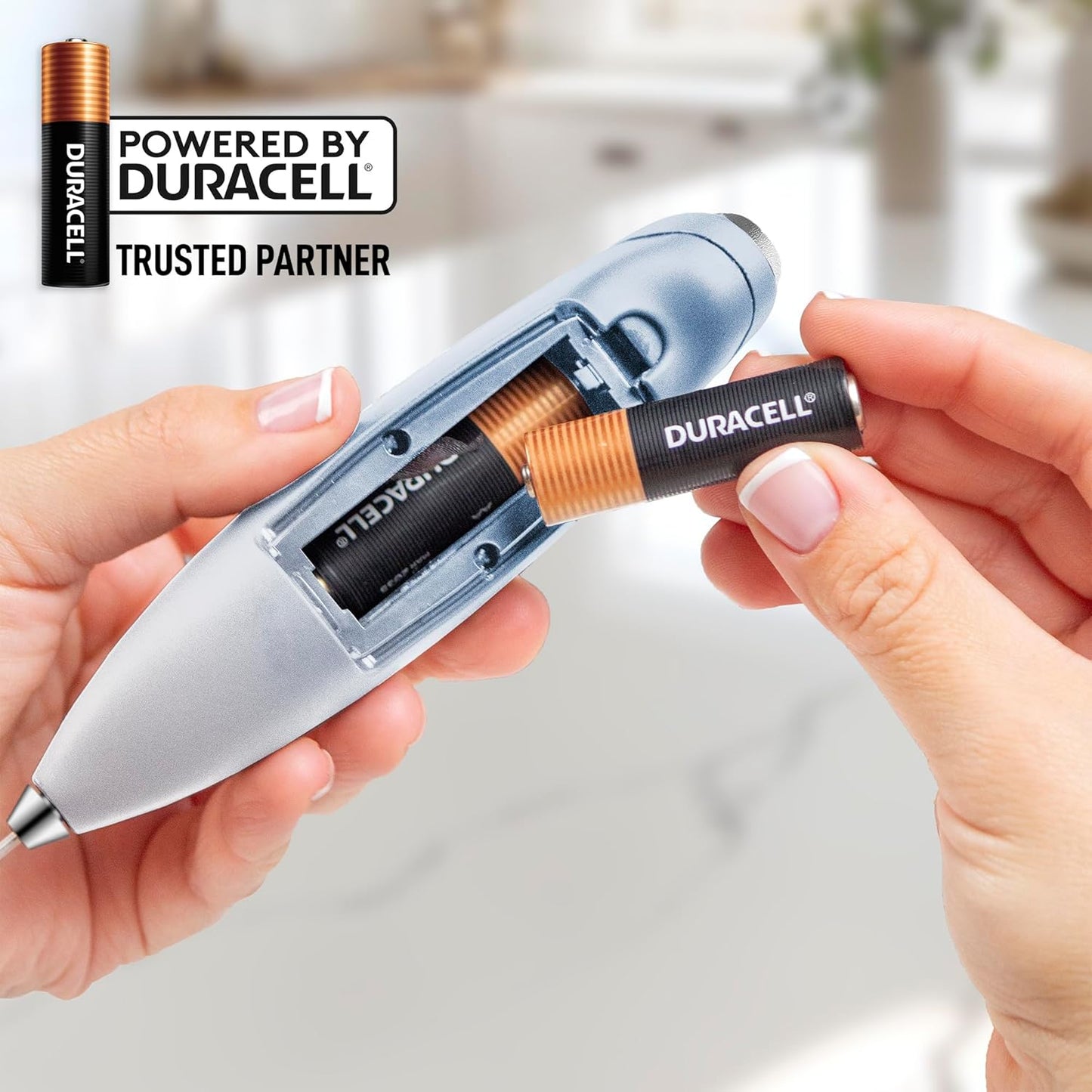 Zulay Kitchen Powerful Milk Frother Wand With Duracell Batteries - Ultra Fast Handheld Drink Mixer - Electric Whisk Foam Maker for Coffee, Lattes, Cappuccino & Matcha - Z1 Motor - Black - Colors B