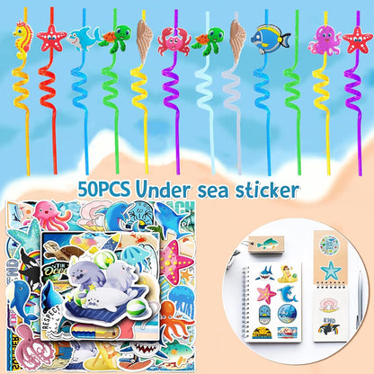 Mexican Fiesta Party Favor 122 PCS Mexican Themed 12 Slap Bracelets 12 Silicone Bracelets 50 Stickers 12 glitter drinking straws 12 Fiesta Keychains 12 Candy Bags 12 Bubble Wands for Mexican Party