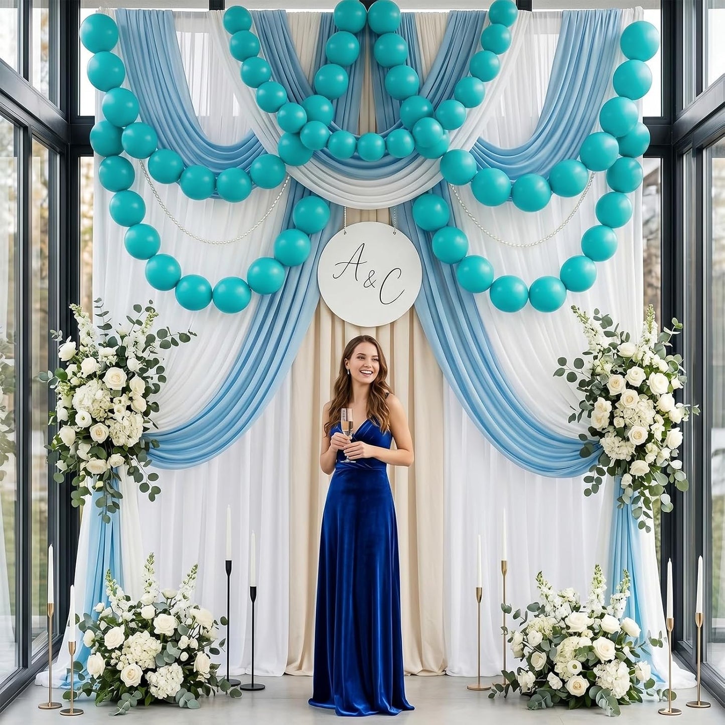 Gold Quick Link Balloons, 60PCS Linking for Balloon Wall Arch Chains, 6inch Linkable for Wedding Birthday Baby Shower Engagement Graduation Party Decorations