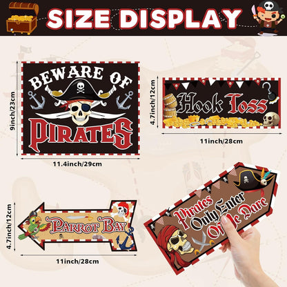 20 Pcs Luau Party Decorations Welcome Sign Summer Hawaiian Directional Signs Tropical Hawaiian Themed Birthday Decorations Luau Tiki Party Supplies with 2 Sheet Letter Stickers