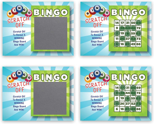 My Scratch Offs Casino Night Party Game - 26 Cards (24 Non-Bingo, 2 Bingo)