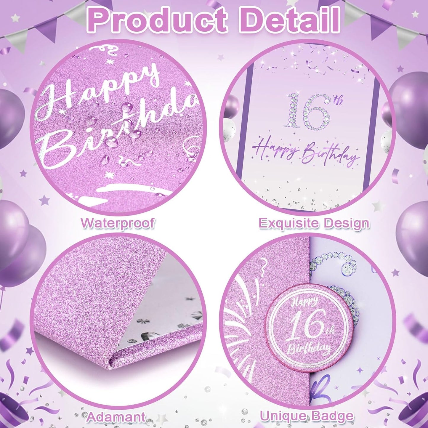 Blue and Silver 16th Birthday Party Decoration Guest Book 16th Happy Birthday Guest Sign in Book Perfect Signature Cardboard Party Supplies Great Birthday Gift for Boys