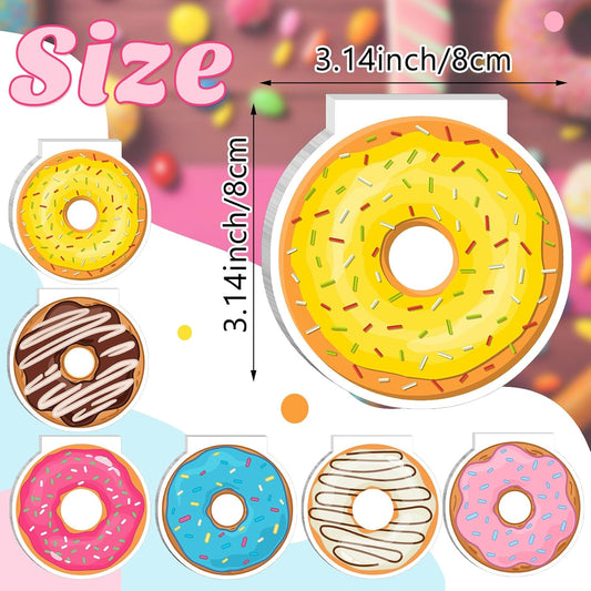 Chinco 48 Pack Donut Mini Notebook Bulk for Donut Party Favors Kawaii Cute Sweet Notepads for Gift Memo Pad Bag, Birthday Supplies, School Reward Gift, Goodie Bag Stuffers 3.14 x 3.14 Inch