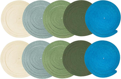 36 Pcs Blue Hanging Swirl Decorations Ombre Royal Blue White Felt Swirl Streamer Spiral Ceiling Garland for Birthday Wedding Baby Shower Graduation Under The Sea Nautical Ahoy Achor Party Supplies