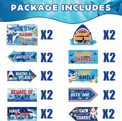 20 Pcs Luau Party Decorations Welcome Sign Summer Hawaiian Directional Signs Tropical Hawaiian Themed Birthday Decorations Luau Tiki Party Supplies with 2 Sheet Letter Stickers
