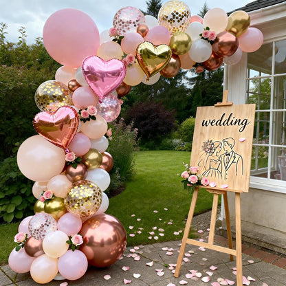 Sage Green Pink Balloons Garland Kit,133pcs Olive Green Blush Pink Sand White Metallic Gold Balloons for Bridal Shower Wedding Birthday Jungle Safari Woodland Party Decorations…