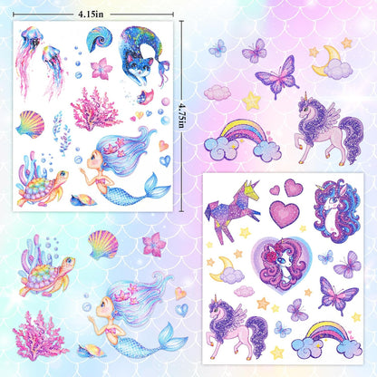 Ozepao Dinosaur Glitter Temporary Tattoos for Kids - 160 Styles - Dino Party Favors, Birthday Party Supplies, T-rex Decorations