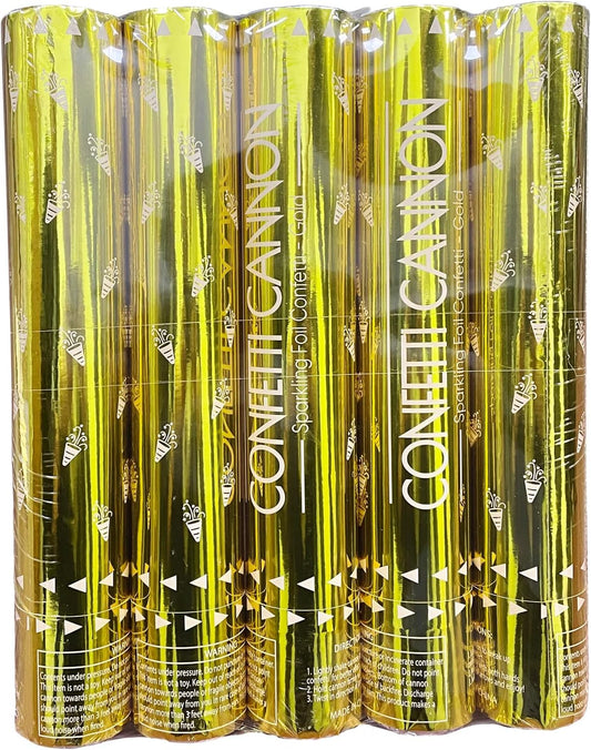 5 Pack Confetti Cannon Biodegradable, 12 Inch Confetti Poppers Graduation, Suitable for Graduation Wedding Birthday Parties and New Year's Eve Celebration