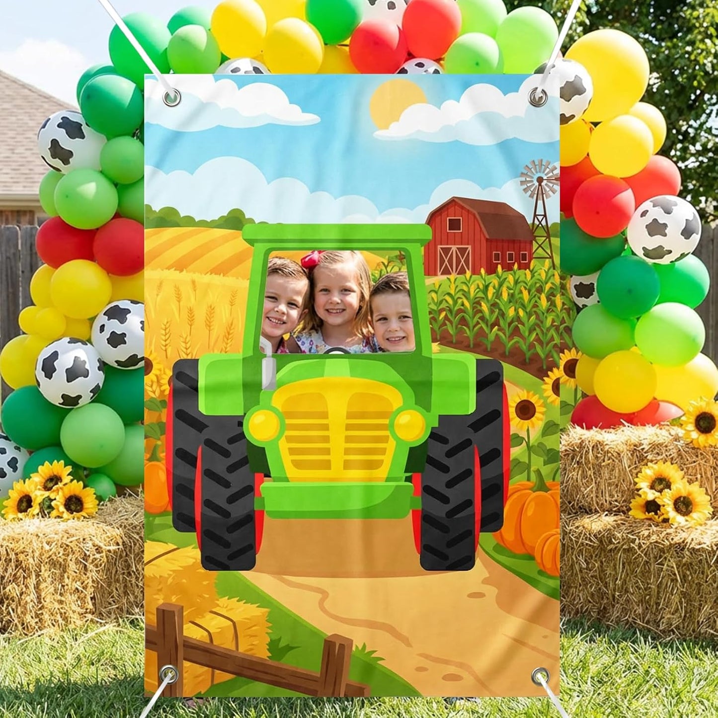 Serencatcher Engineer Party Decorations Photo Prop Backdrop 5x3.3ft Engineer Theme Cutout Backdrop Photo Booth Props Face in Hole Background Banner for Birthday Baby Shower Party Supplies Selfie Frame