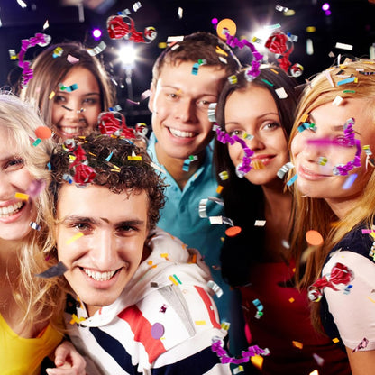 8 PCS Party Confetti Poppers Cannons for Wedding Birthday Graduation Baby Shower Anniversary Christmas New Year's Party Celebrations Supplies and Favors