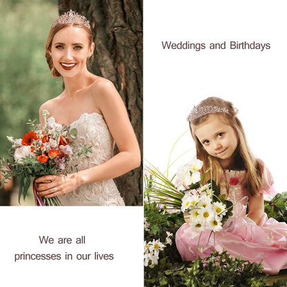 Happy Birthday Queen Tiara Crowns for Women, Red Sash, Party Favors Supplies Gift, 30th Decorations, Stuff Accessories