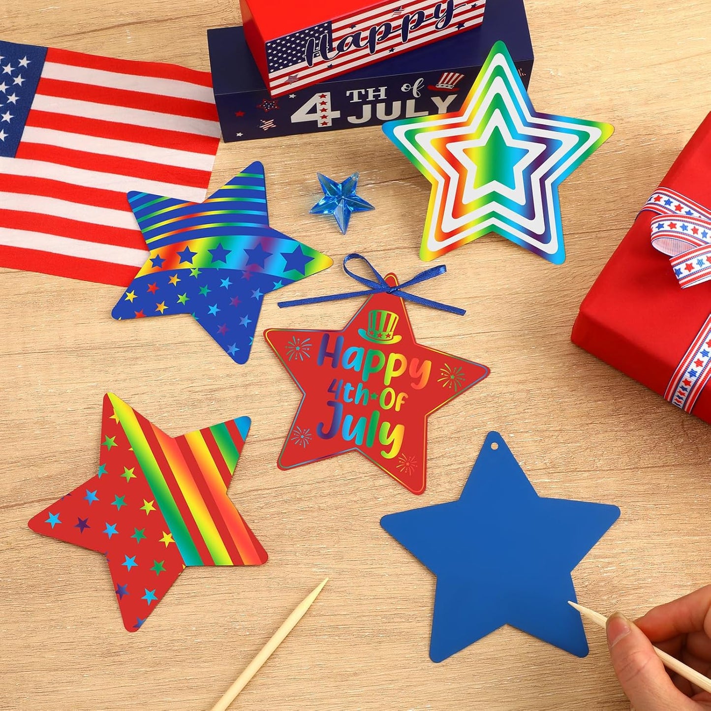 JULMELON 36 PCS Ocean Crafts, Rainbow Scratch Art Under The Sea Party Favors DIY Magic Color Summer Ocean Animals Scratch Cards for Summer Party Favors School Activities