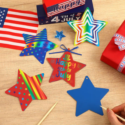 JULMELON 36 PCS Ocean Crafts, Rainbow Scratch Art Under The Sea Party Favors DIY Magic Color Summer Ocean Animals Scratch Cards for Summer Party Favors School Activities