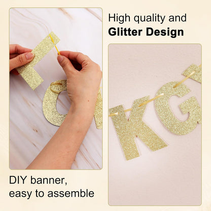 BEISHIDA 116 PCS A-Z DIY Letter Banner Kit Make Your Own Banner Including 111 Letters and Numbers 3 Rope and 2 Threading Device,Customized for Birthday Graduation Wedding Decor Black