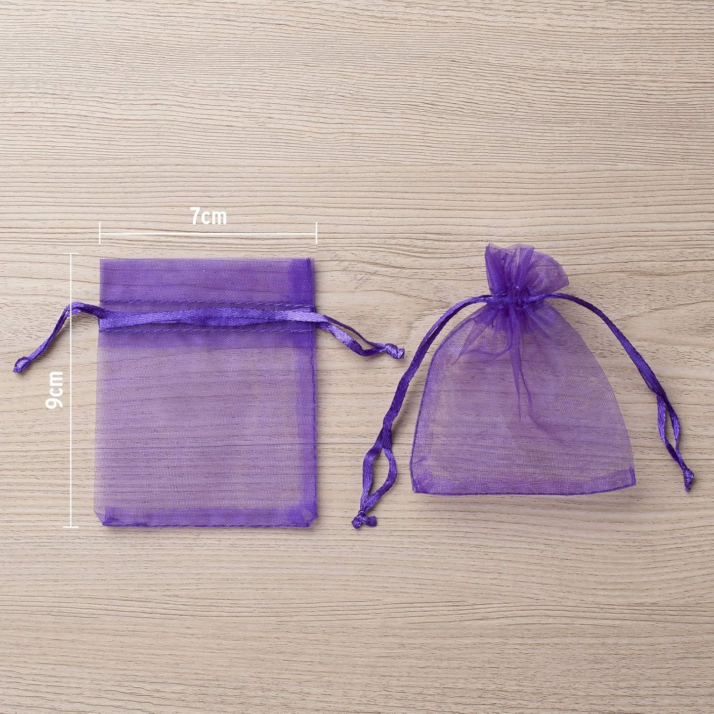 100pcs White Organza Bags 2x3 inch Sheer Drawstring Gift Bags Jewelry Pouches Wedding Party Christmas Favor Gift Bags, Little Mesh Gift Pouches Mini Candy Bags for Small Presents Earrings