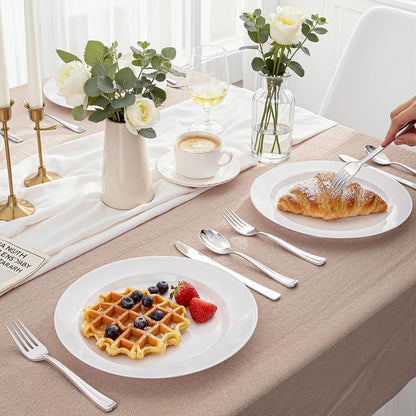 WDF300 Pieces Gold Plastic Silverware - Heavy Duty Disposable Cutlery Set Plastic Gold Silverware Set Includes 100 Forks, 100 Spoons, 100 Knives for Party Baby Shower Wedding Spring