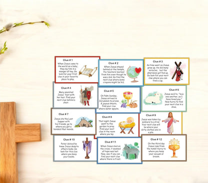 Easter Scavenger Hunt for Adults, Easter Egg Party Games, Bunny Treasure Hunt Clues Game Cards, Spring Holiday Activities for Large Groups, Family Party Decorations Supplies Favors -02