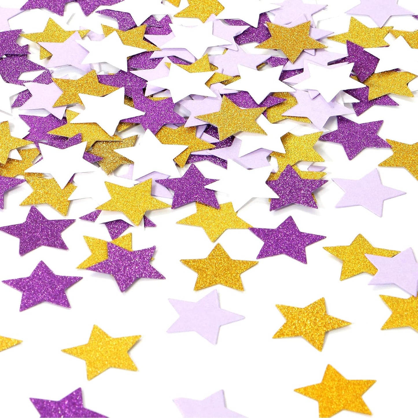 300pcs Navy Blue White Silver Confetti,Glitter Paper decor Twinkle Little Star Table Confetti,Birthday Graduation 2024 Fathers Day Wedding Baby Shower Party Decorations Circle Dots Lasting Surprise