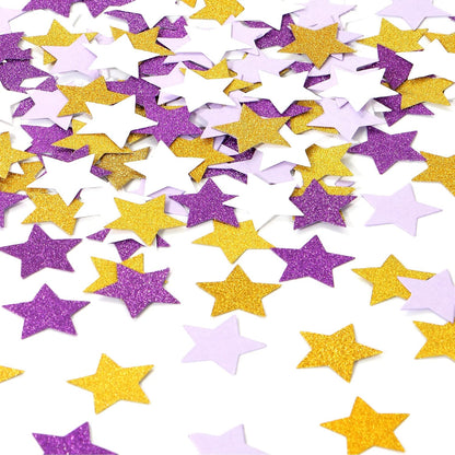 300pcs Navy Blue White Silver Confetti,Glitter Paper decor Twinkle Little Star Table Confetti,Birthday Graduation 2024 Fathers Day Wedding Baby Shower Party Decorations Circle Dots Lasting Surprise