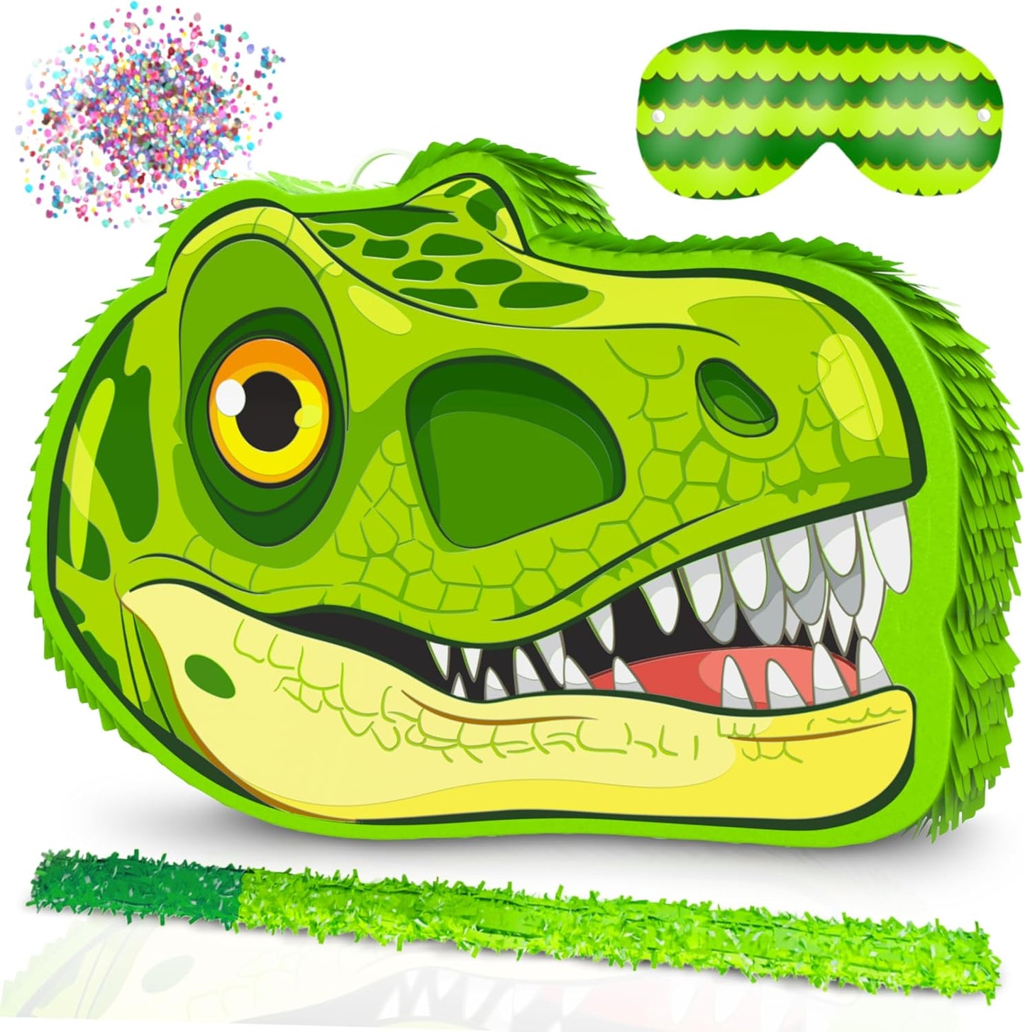 Jergrim Blue Monster Truck Piñata, Small 4 Piece Set, perfect for Kids Birthday Parties, Race Car Party Supplies fits piñata candy and party favors (17”X11”) Durable!