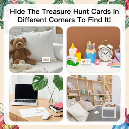 Thanksgiving Treasure Hunt, 14 Scavenger Hunt Clue Game Cards, Thanksgiving Treasure Riddle Hunting Games, Autumn Indoor Outdoor Party Activities For Adults Family, Fall Party Decorations Supplies