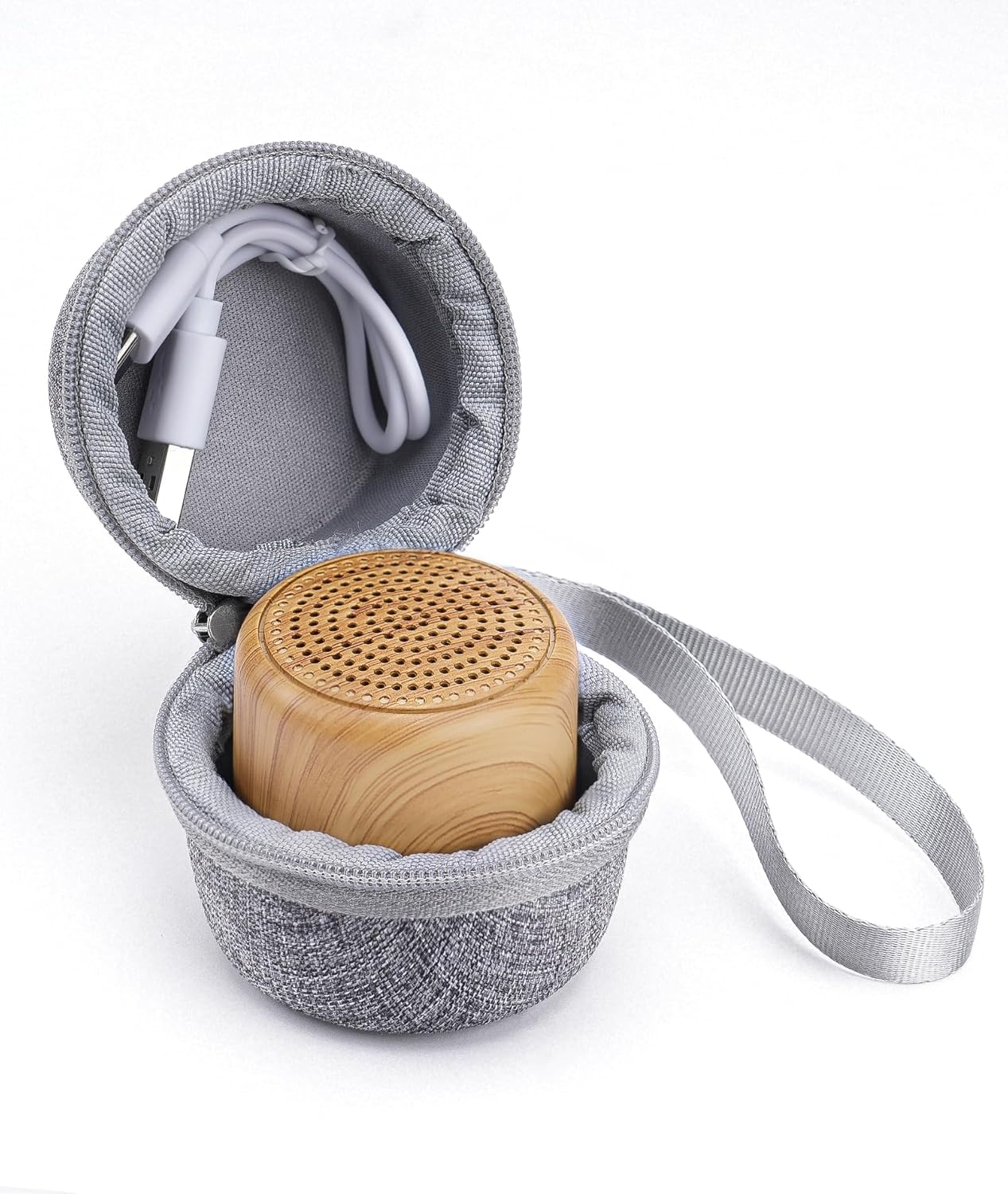 Dreamegg Portable Travel White Noise Machine for Sleep, Features Powerful Battery, Egg-Sized, 16 Nature Sounds, Timer, for Baby Adults Office Privacy Home Gift, Cream