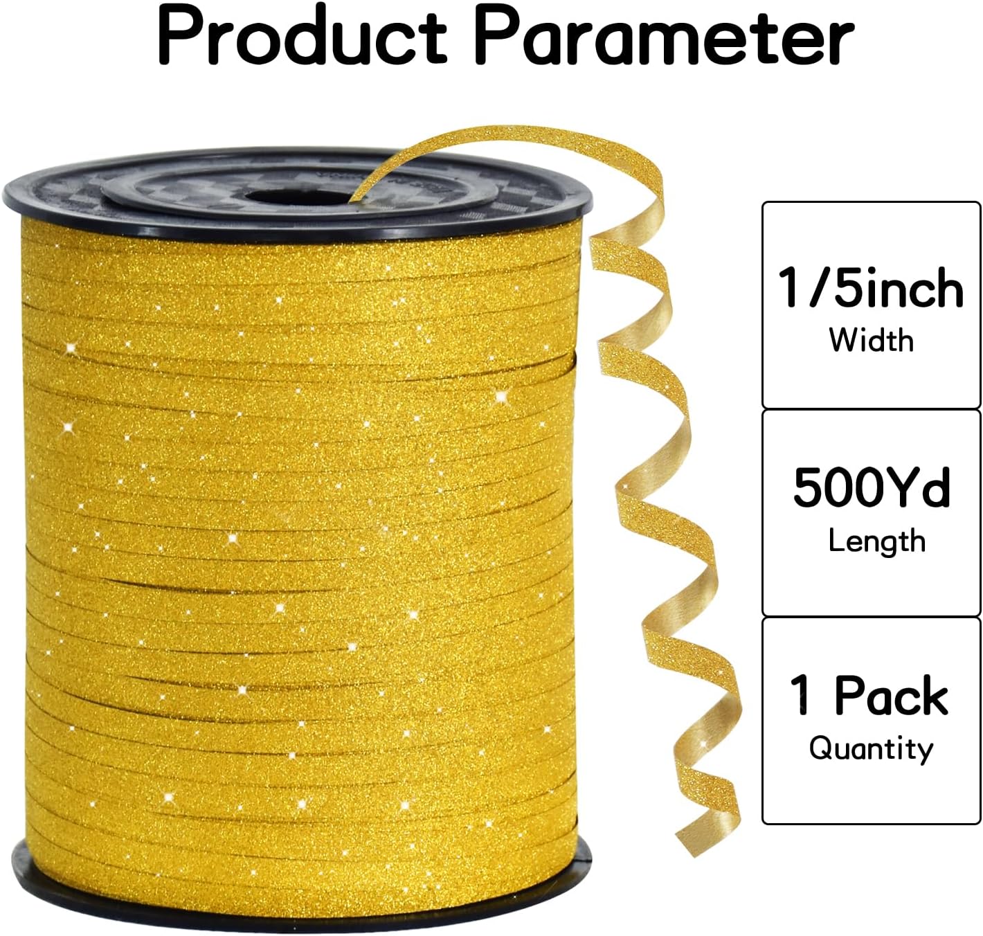 BEISHIDA 500 Yards Red Ribbon Crimped Curling, Balloon String Shiny Metallic Roll for Gift Wrapping Ribbon for Birthday Valentines Day Wedding Mother's Day Party Decorations