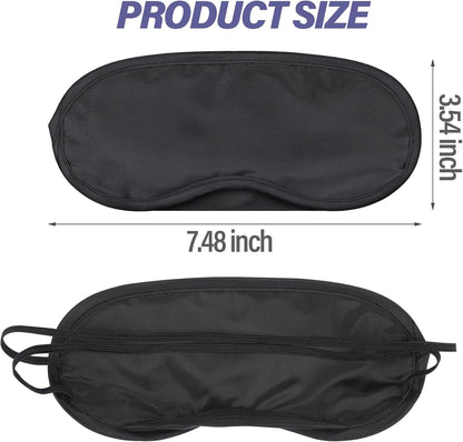 Aneco 50 Pieces Blindfold Eye Mask Shade Cover with Nose Pad and Adjustable Strap for Travel Sleep or Party Supplies
