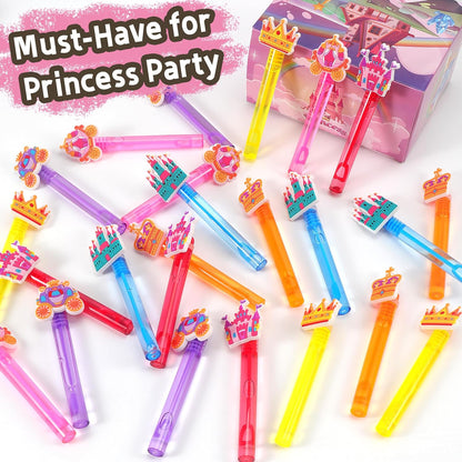 24PCS Animal Bubble Wands for Wild One Birthday Baby Shower Decorations Safari Jungle Theme Party Favors Supplies, Pinata Goodie Bags Filler, Classroom Prizes, Valentines Gifts, Easter Stuffers