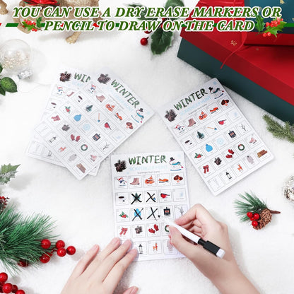 Hoolerry 30 Pcs Nature Scavenger Hunt for Kids Road Trip Game Car Spring Summer Easter Scavenger Hunt Cards Travel Activities Camping Games Outdoor Indoor Seek Activity for Kids Adults(Nature)