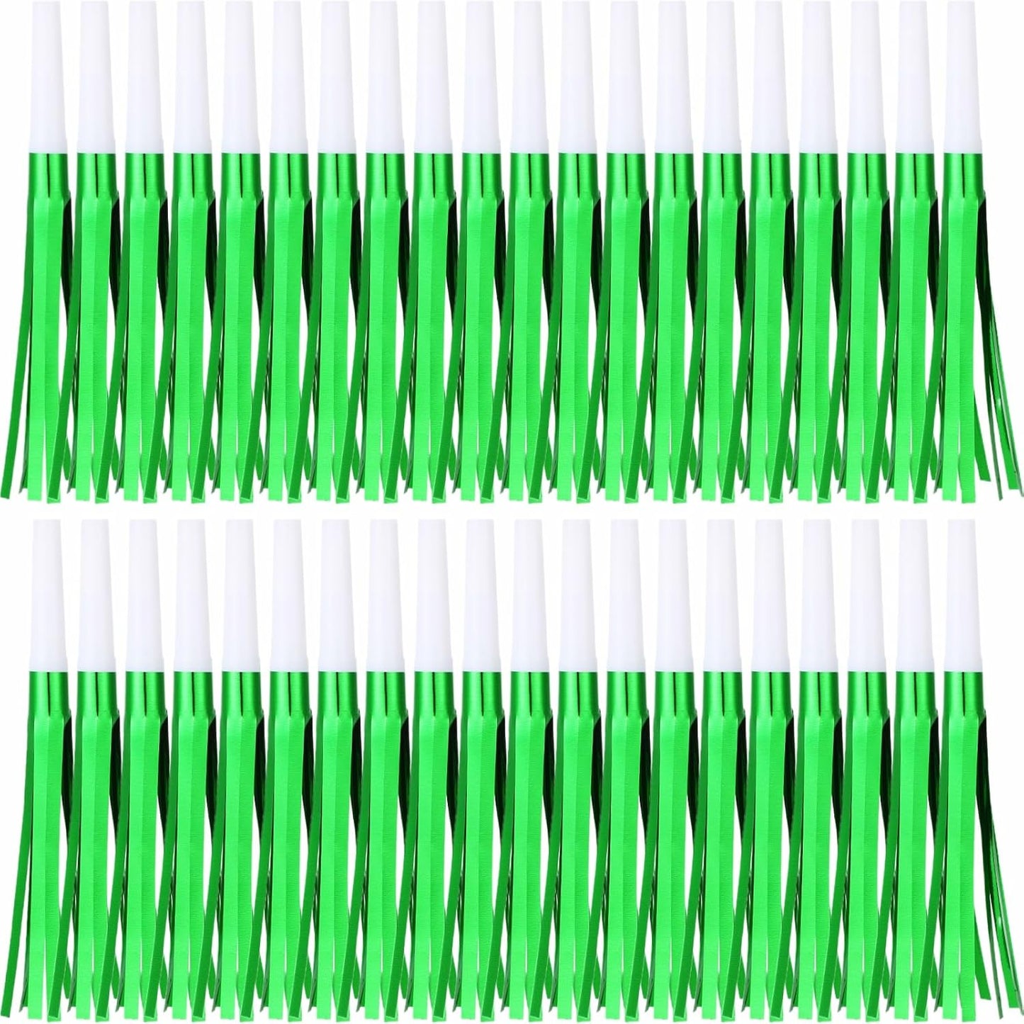 30 Pcs Gold Noise Makers, Metallic Fringed Noise Makers for New Year Party Favor Supplies, Multicolour