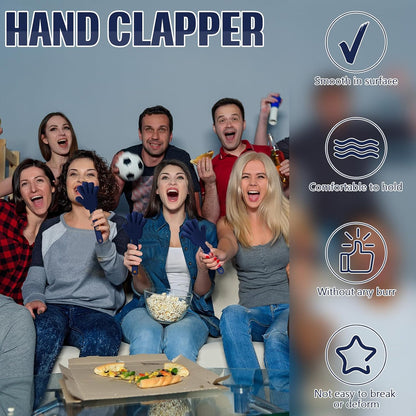 24 Pcs Orange Hand Clappers 7.5 Inch Clappers Noisemakers Noise Makers Party Favors Plastic Party Clapper for Sporting Events Cheers Ball Dance Basketball Football Noisemakers（Orange）