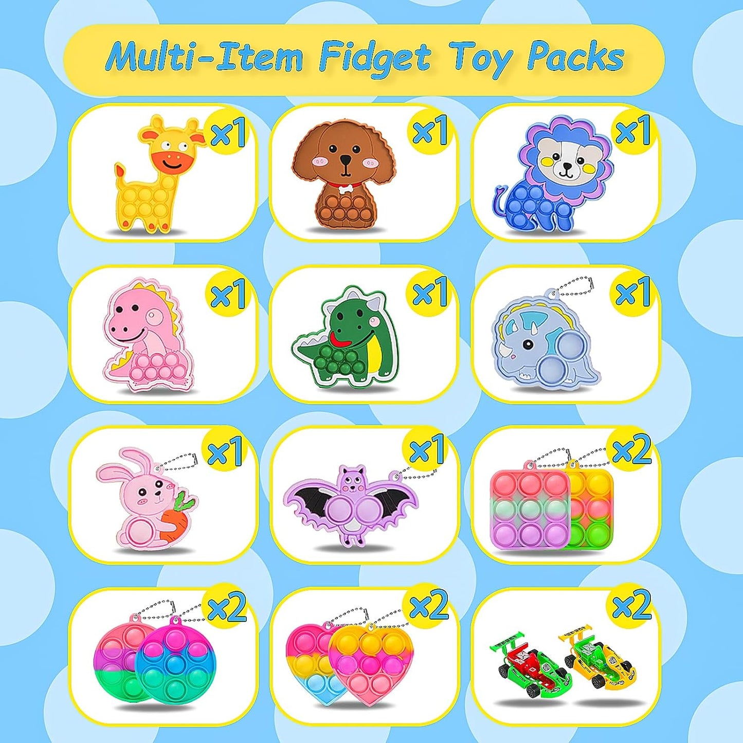 1000 Pcs Party Favors for Kids, Fidget Toys Bulk, Prizes for Kids, Fidget Stocking Stuffers Birthday Party Gifts, Carnival Treasure Classroom Prizes Box, Goodie Bag Stuffers