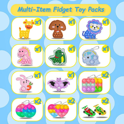 1000 Pcs Party Favors for Kids, Fidget Toys Bulk, Prizes for Kids, Fidget Stocking Stuffers Birthday Party Gifts, Carnival Treasure Classroom Prizes Box, Goodie Bag Stuffers