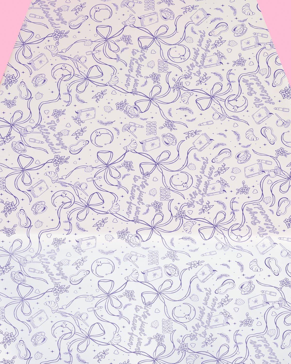 xo, Fetti Sleepover Paper Coloring Tablecloth - 9' x 4.5' | Birthday Party Decorations, Girls Tablescape, Movie Night Arts & Crafts, Kids Activity, Cute DIY Table Cover