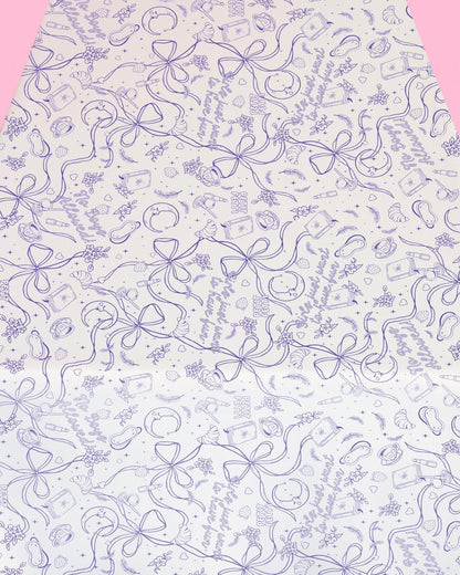 xo, Fetti Sleepover Paper Coloring Tablecloth - 9' x 4.5' | Birthday Party Decorations, Girls Tablescape, Movie Night Arts & Crafts, Kids Activity, Cute DIY Table Cover
