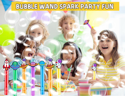 24PCS Animal Bubble Wands for Wild One Birthday Baby Shower Decorations Safari Jungle Theme Party Favors Supplies, Pinata Goodie Bags Filler, Classroom Prizes, Valentines Gifts, Easter Stuffers
