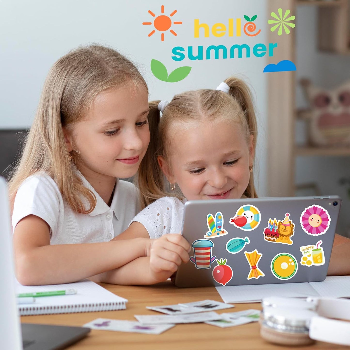OHOME 100 PCS Water Bottle Stickers for Kids,Cute Animal Aesthetic Sticker Pack - Waterproof Vinyl Kawaii Stickers for Girls Boy Classroom Prizes,Party Favors for Scrapbook, Laptops, Journal,Birthday