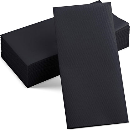 50-Pack Disposable Linen-Feel Caramel Napkins, 12" x 17" Cloth-Like Paper Dinner Napkins For Wedding, Bathroom, Party Or Event