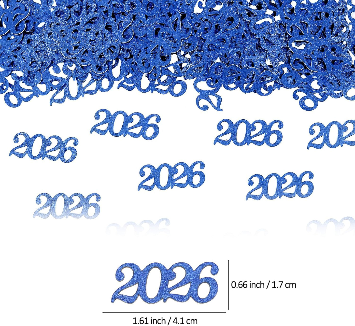Gold Graduation Confetti Class of 2026, Glitter 2026 Confetti 120pcs for Graduation Party Decorations and New Years Eve Party Supplies 2026.