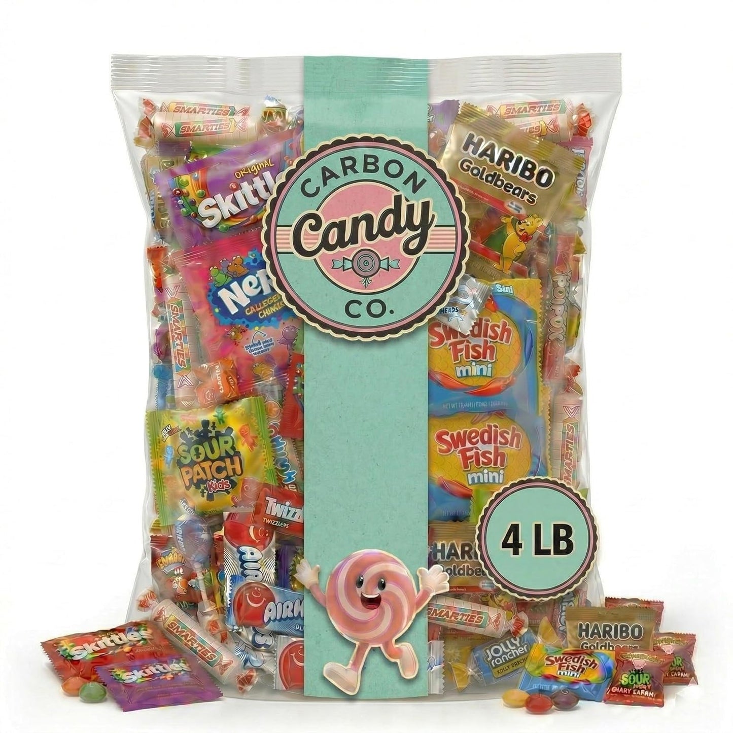 Bulk Candy Variety Pack - 2 lb - Bulk Candy Individually Wrapped - Assorted Mix - Lollipops, Hard, Fruity - Dulces - Big Bag for Party Favors - Father's Day