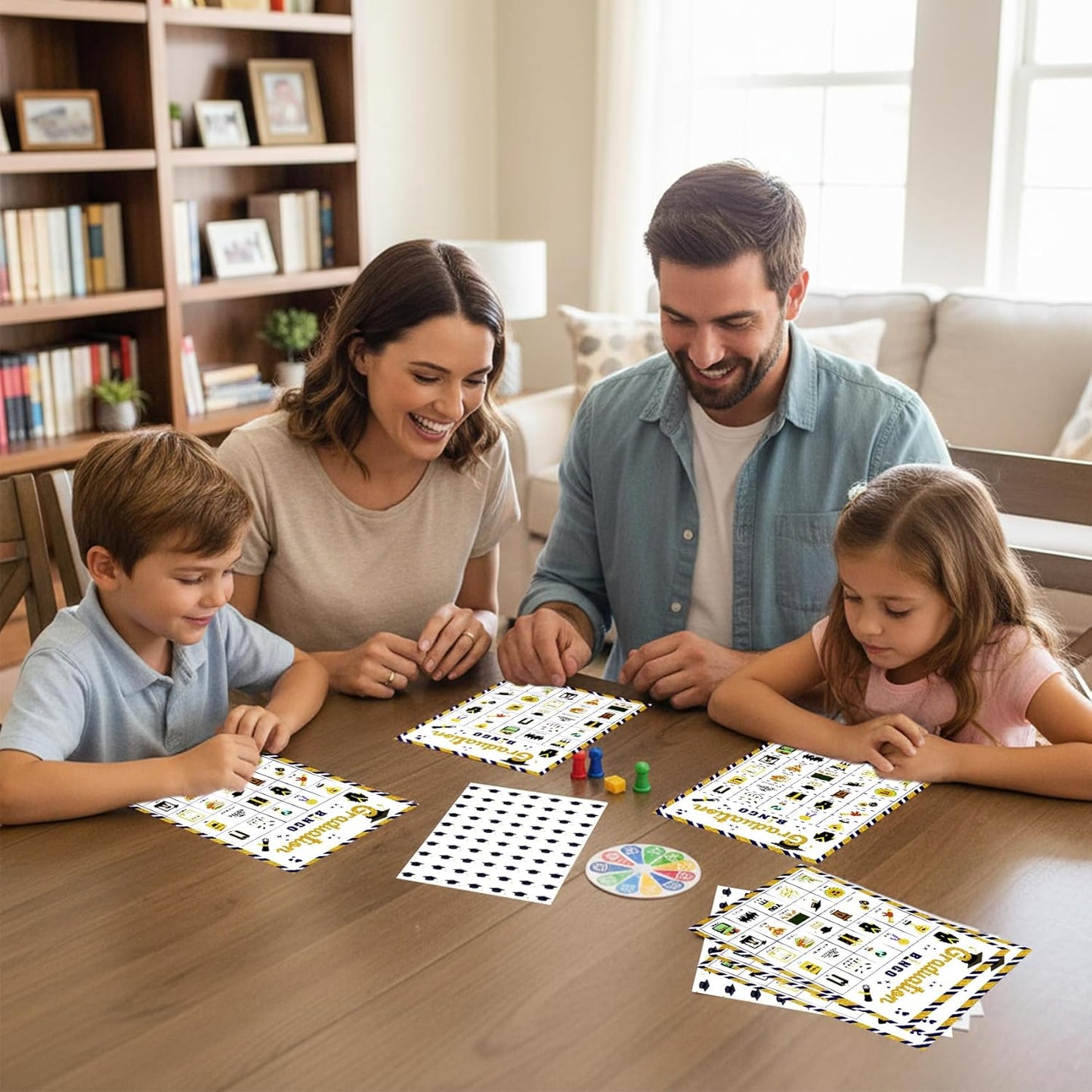 Graduation Bingo Game Cards, 24 Players Graduation Bingo Cards, Graduations Party Games for Classroom Large Group Activities High School Adults College Class of 2026 Congrats Grad Party Supplies