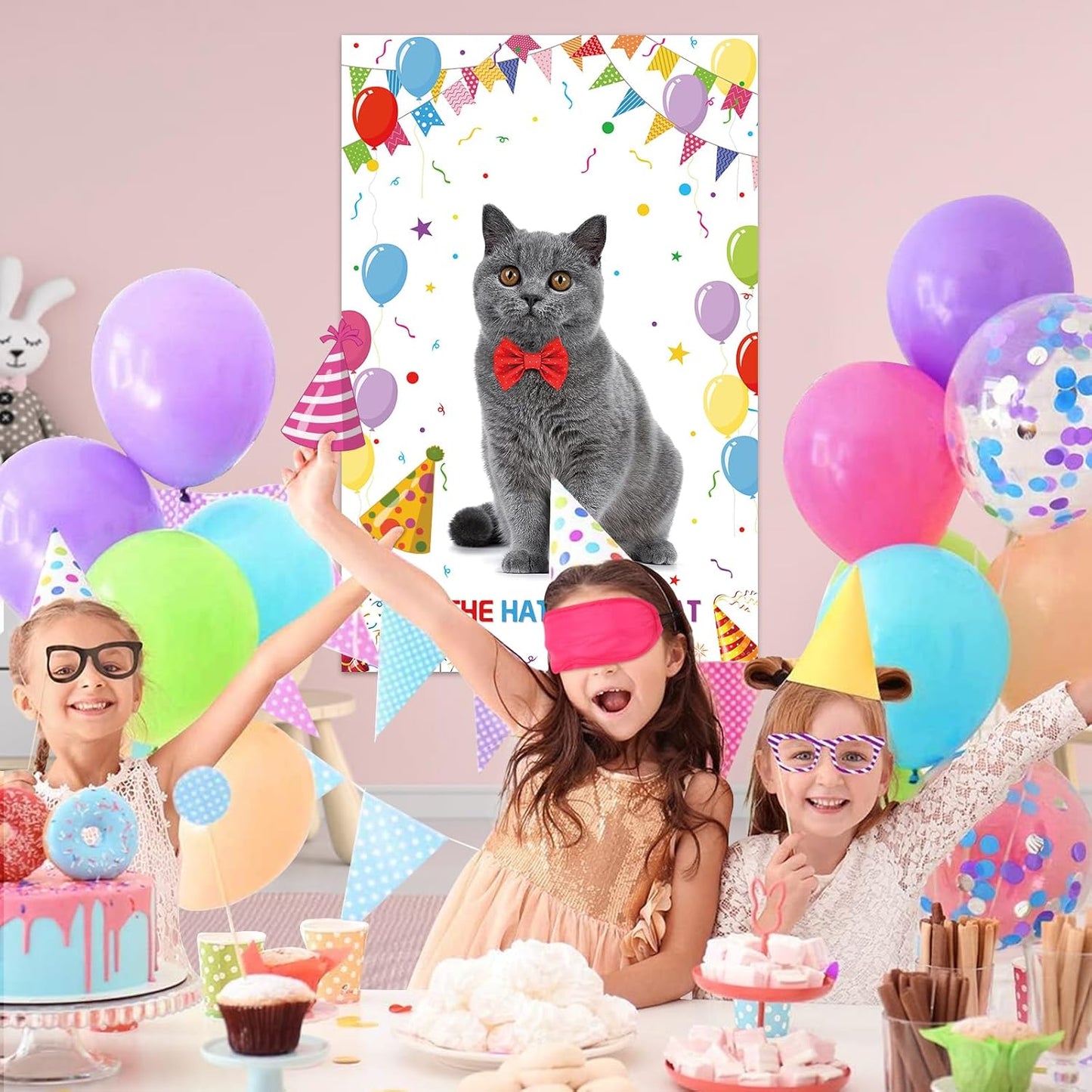 Pin The Crown on The Princess Party Games for Girls Princess Birthday Party with 24 Pcs Crowns, Large Princess Poster for Kids Girls Princess Birthday Party Princess Tea Party Decorations