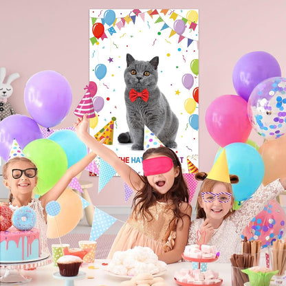 Pin The Crown on The Princess Party Games for Girls Princess Birthday Party with 24 Pcs Crowns, Large Princess Poster for Kids Girls Princess Birthday Party Princess Tea Party Decorations