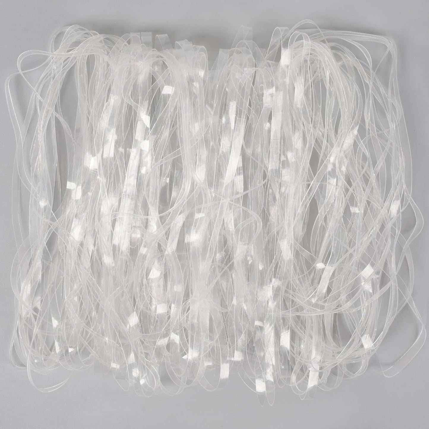 Rubber Bands Large 8inx0.2in Clear Rubber Band 50Pcs for Balloon Arch Elastic Tying Bands Rubber Bands for Office Crafts Transparent TPU Rubberband Clear Elastic for Home Office Crafts
