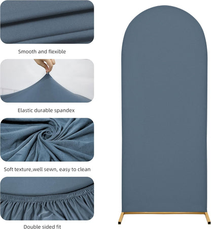 3-Piece Arch Cover Bundle – 7.2FT, 6.6FT & 6FT Stretch Spandex Backdrop Set – Wedding, Birthday & Photo Booth Arch Covers for Every Event