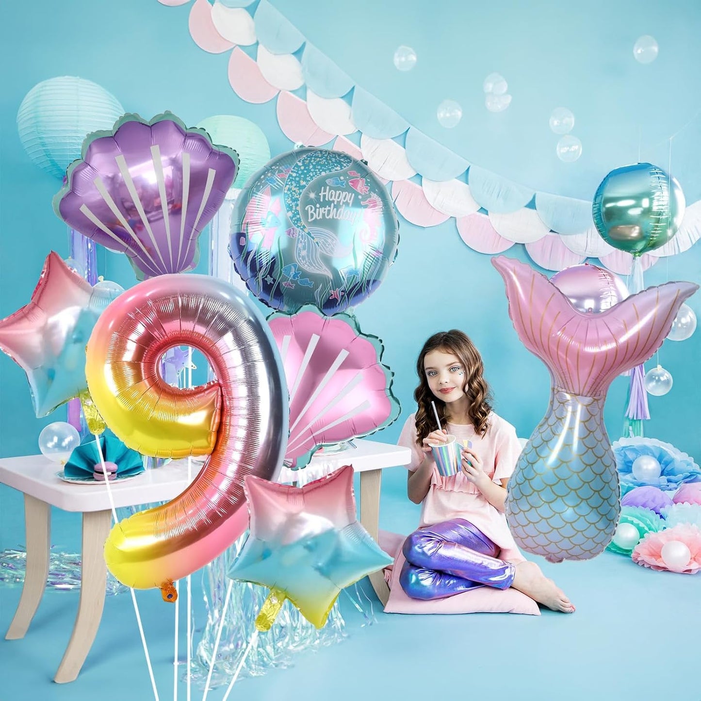 Dinosaur 5th Birthday Decorations, Dinosaur Birthday Party Decorations with Giant Inflatable Dinosaur Balloons 40 Inch Helium Foil Mylar Number 5 Balloons for Dinosaur Theme Birthday Party Decorations