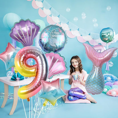 Dinosaur 5th Birthday Decorations, Dinosaur Birthday Party Decorations with Giant Inflatable Dinosaur Balloons 40 Inch Helium Foil Mylar Number 5 Balloons for Dinosaur Theme Birthday Party Decorations