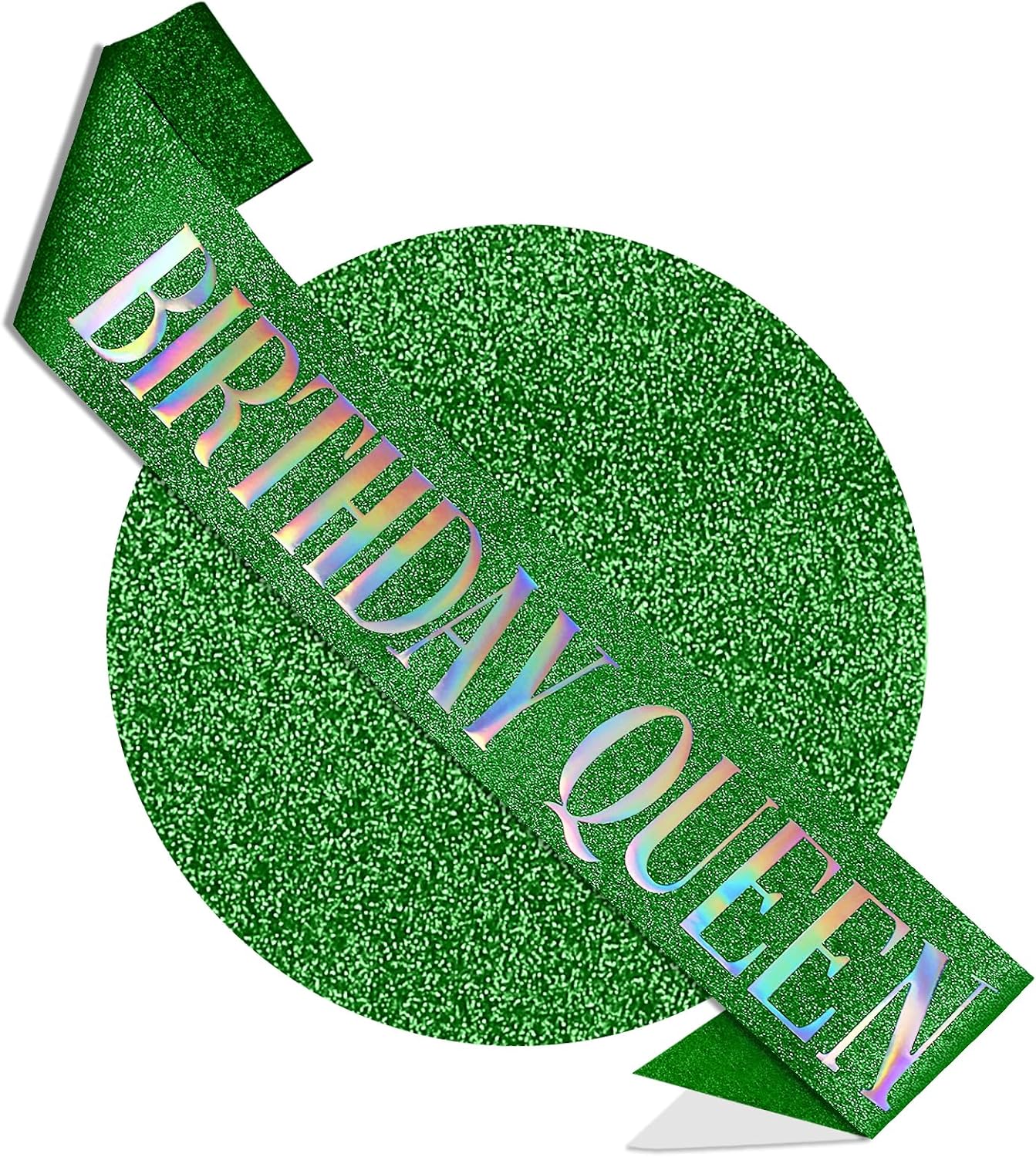 RUDONG M Birthday Queen Sash Glitter - Gold Birthday Sash for Women & Girls | Sweet 16/18th/21st/30th/40th/50th/60th/70th, All-Age Celebration Party Decor