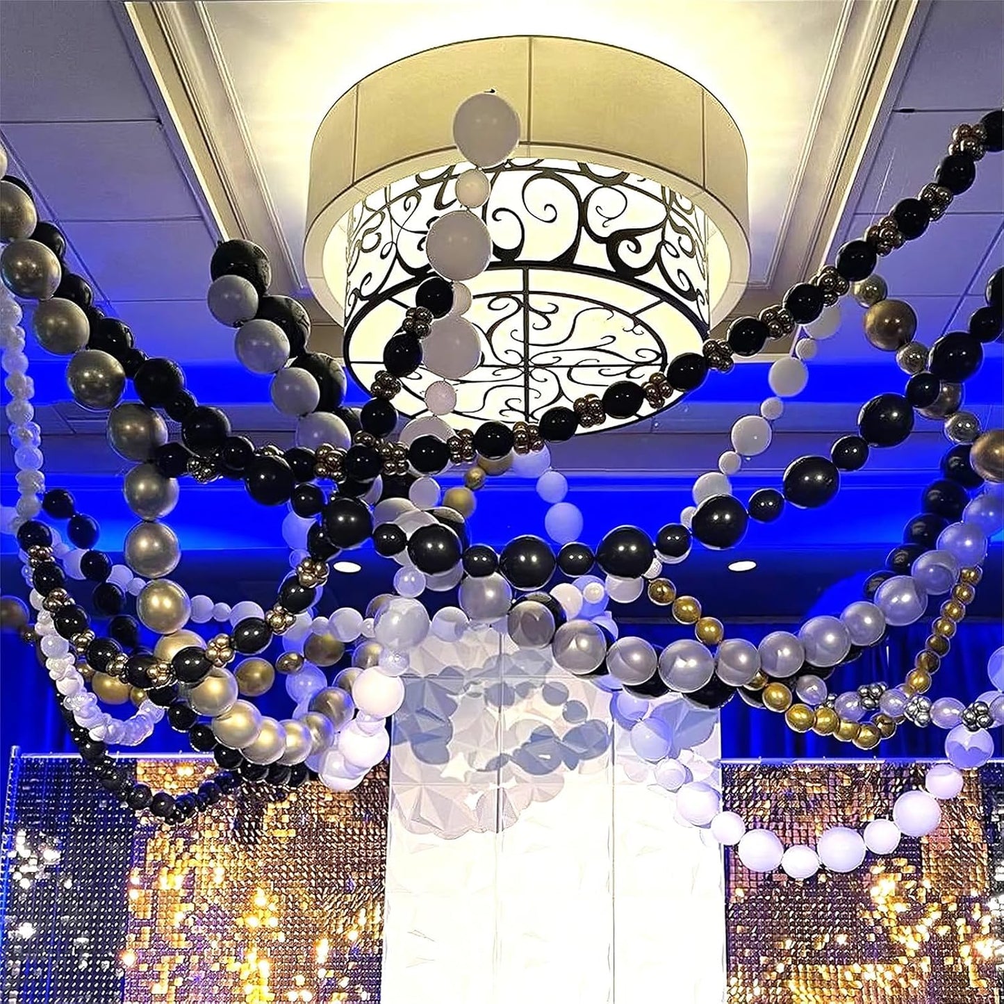 Gold Quick Link Balloons, 60PCS Linking for Balloon Wall Arch Chains, 6inch Linkable for Wedding Birthday Baby Shower Engagement Graduation Party Decorations